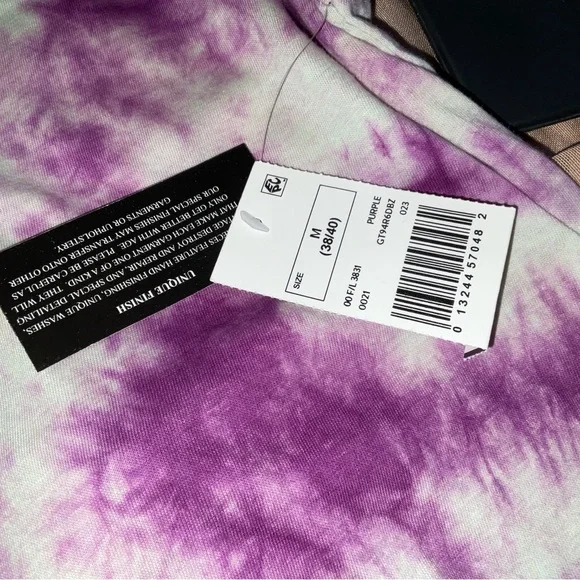 NWT Unisex Toei Animation Dragon Ball Z Goku Purple Tie Dye T-Shirt Adult Medium - Picture 5 of 5